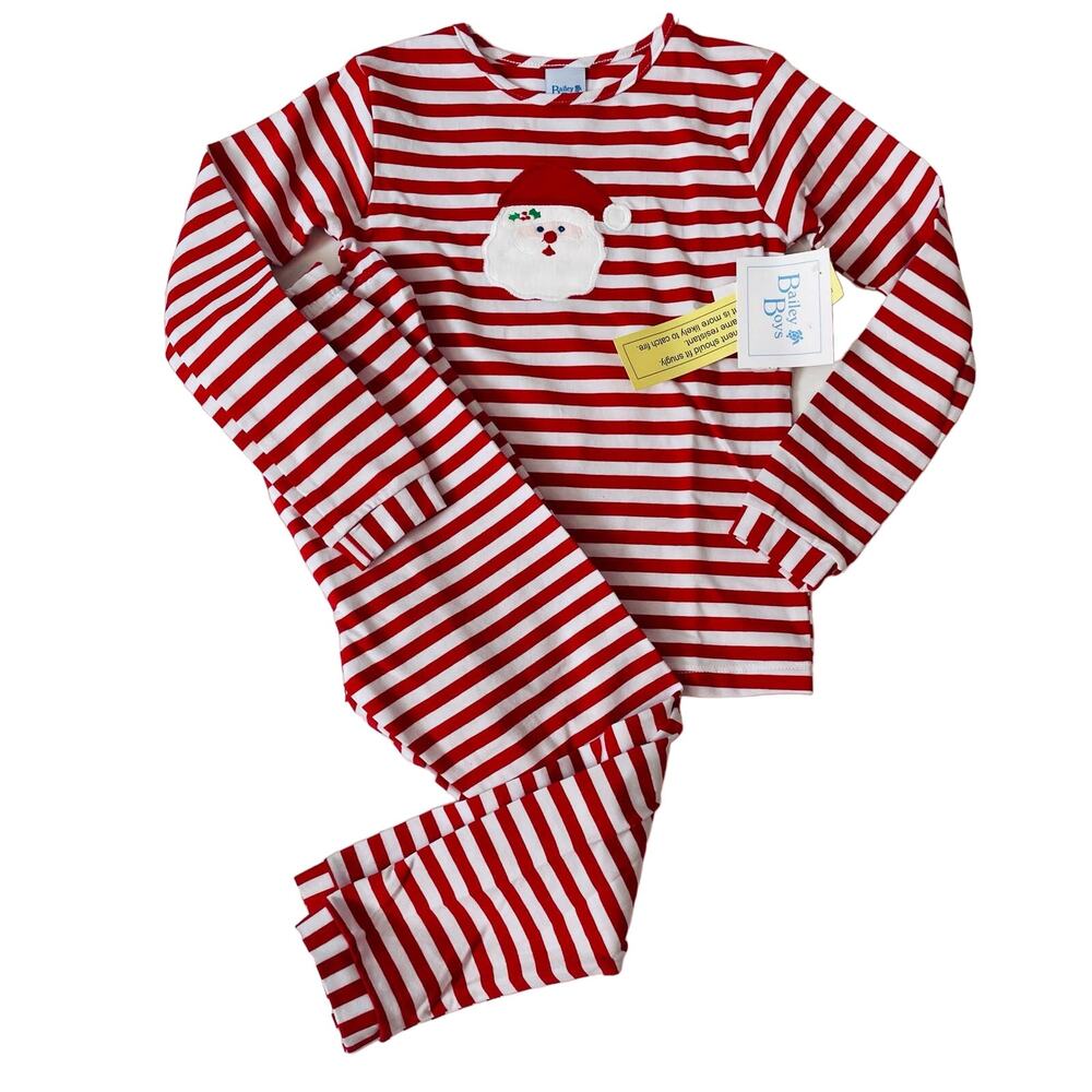NWT Bailey Boys Size 8 Santa Loungewear